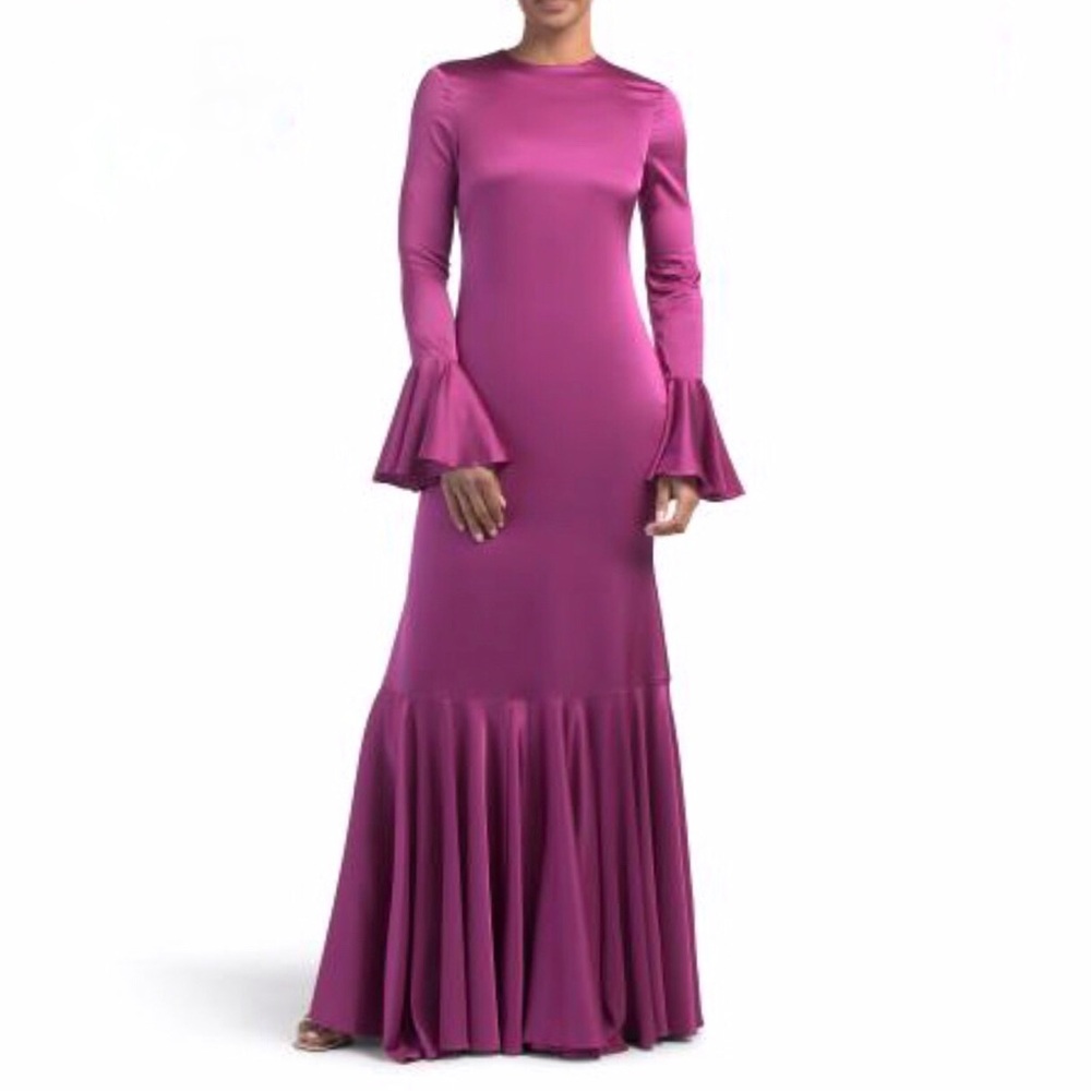 CAROLINE CONSTAS Silk Blend Allonia Gown - Picture 8 of 14